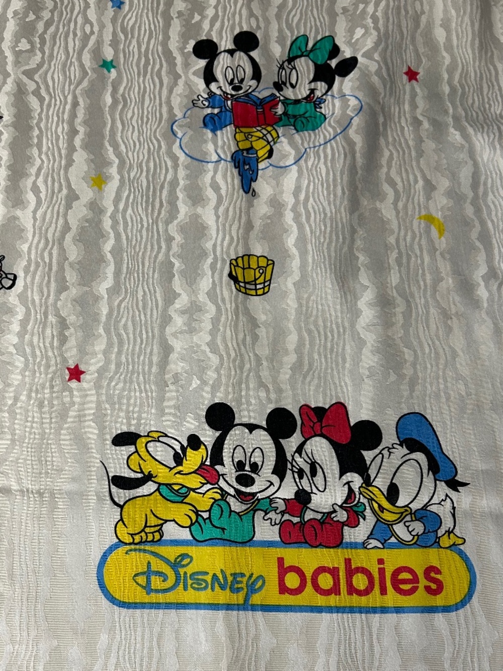 Rare Vintage 1984 Disney Babies Weighted Curtains - Set of 2 (52x107)